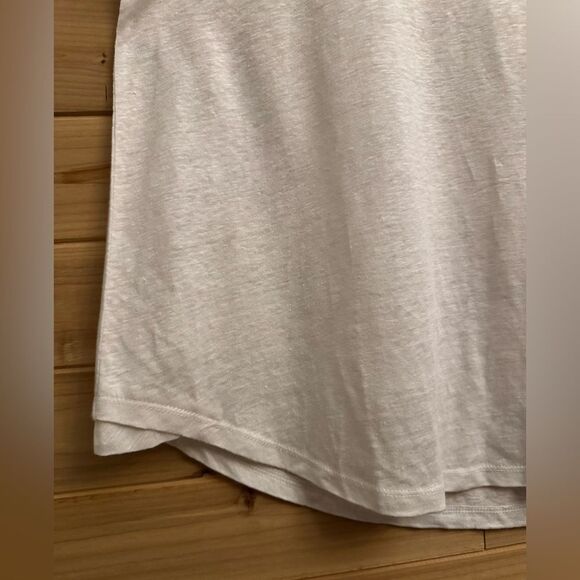 NWT Wrap London Size XL White Linen Spaghetti Strap Tank Top - Picture 3 of 9